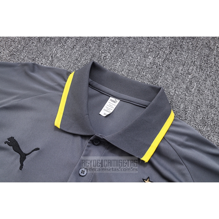Camiseta De Futbol Polo del Borussia Dortmund 2023-2024 Gris